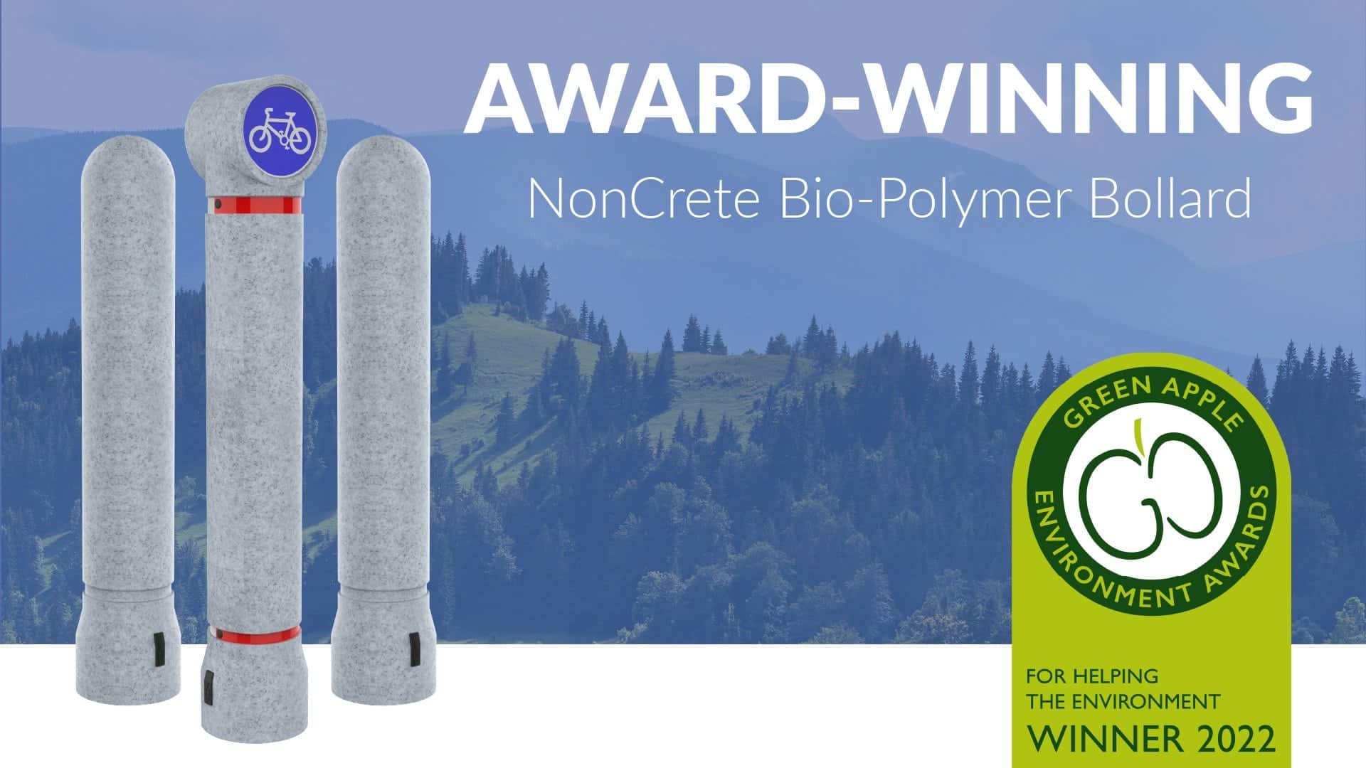 TMP NonCrete Bio-Polymer Bollard Green Apple Environment Awards Press Release