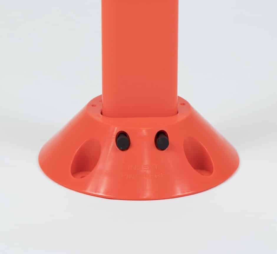 Orange FG300 Marker Post by TMP Solutions base