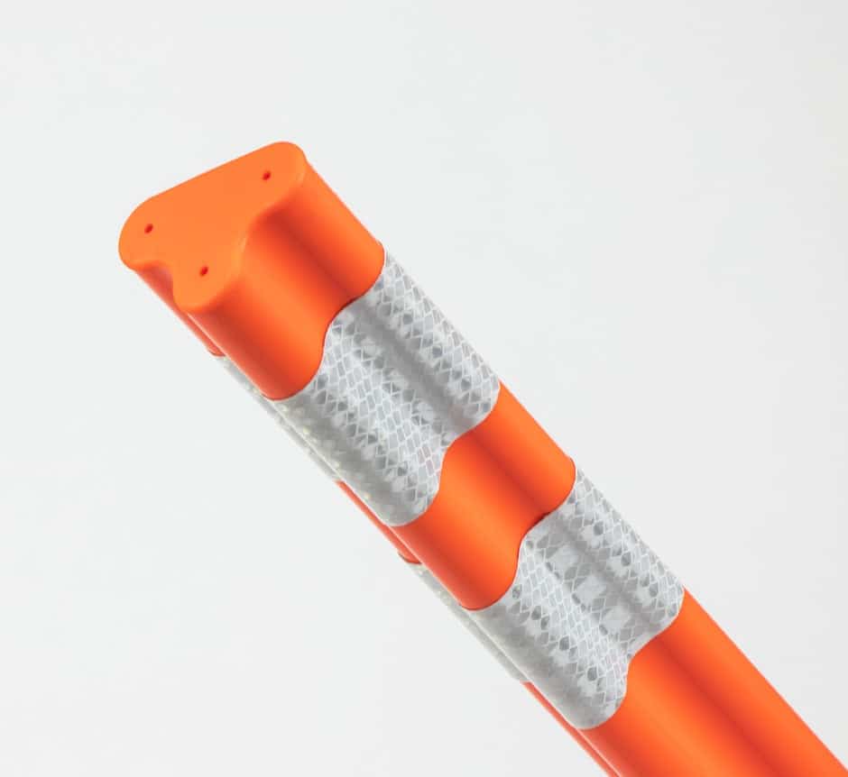 Orange FG300 Marker Post by TMP Solutions angle