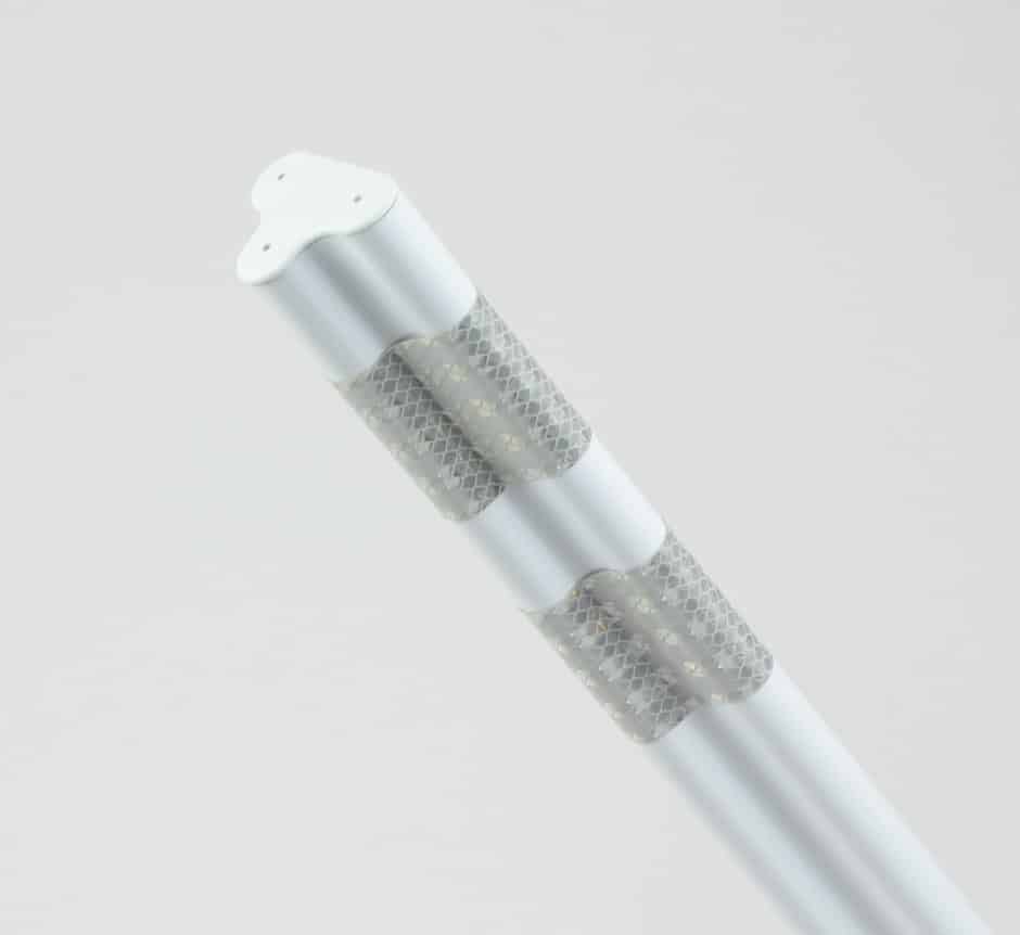 White FG300 Marker Post From TMP Solutions Angle