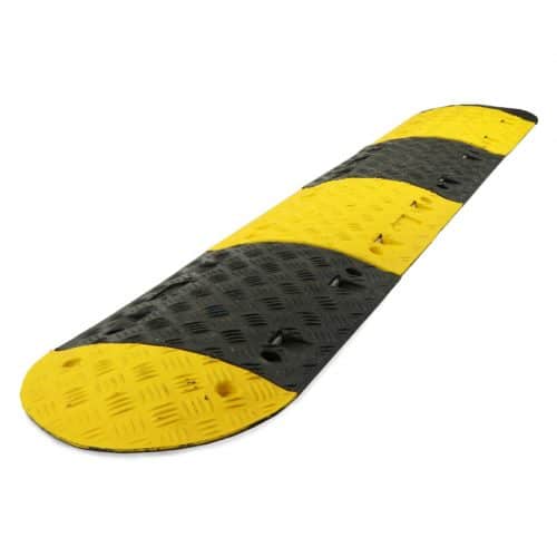 complete yellow and black speed bump