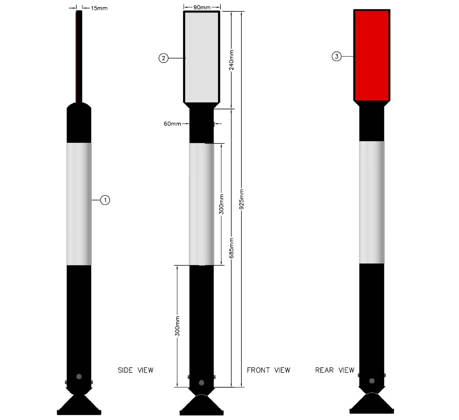 TMP Tubular Marker Post Specifications